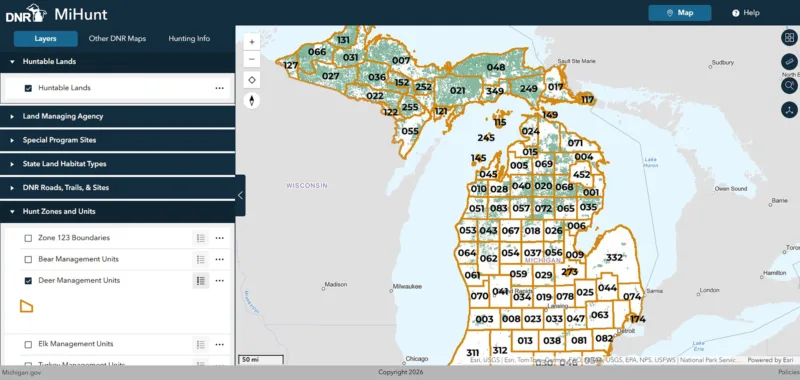 New MiHunt map is live in time for fall hunting seasons